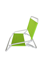 Serene Seaside Retreat Green Adjustable Beach Chair