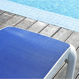 Weatherproof Blue Sunbeds: Sun Lounger for Comfort by the Beach or Poolside