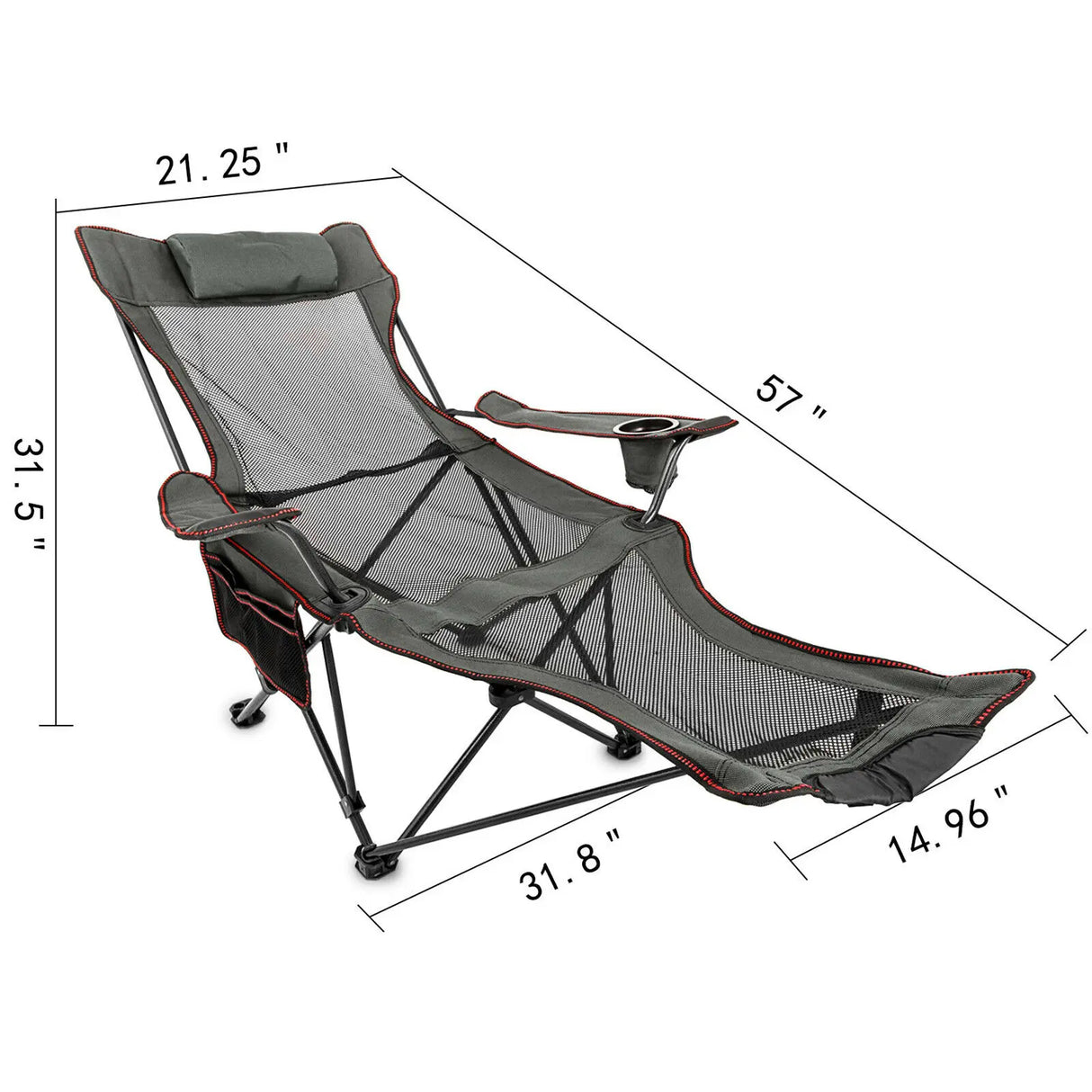 Portable Folding Camp Chair with Footrest: Ultimate Relaxation Companion