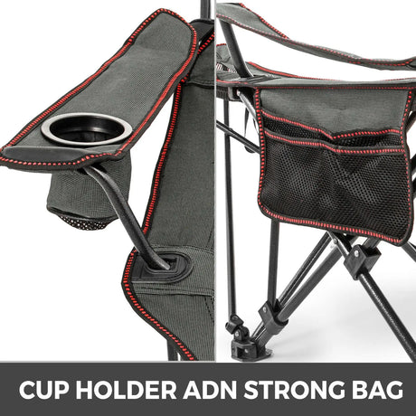 Portable Folding Camp Chair with Footrest: Ultimate Relaxation Companion