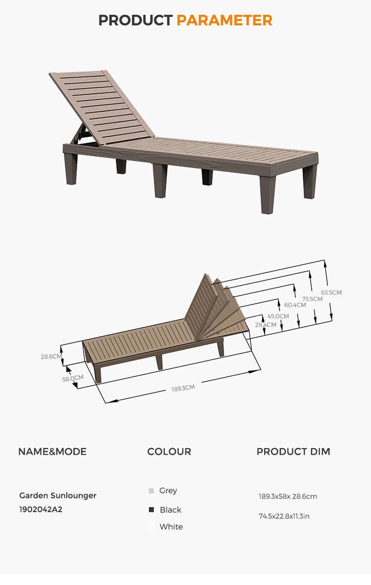 Weatherproof Lounge Chairs: 2 Pcs for Poolside, Beach, and Garden