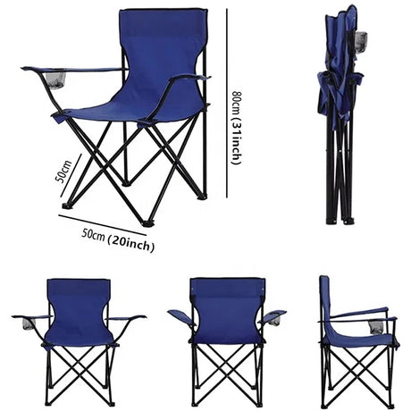 Blue Blissful Breeze Lightweight Beach Chair