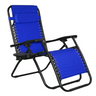 Blue Zero Gravity Collapsible Metal Beach Chair