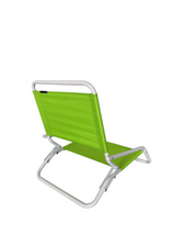 Serene Seaside Retreat Green Adjustable Beach Chair