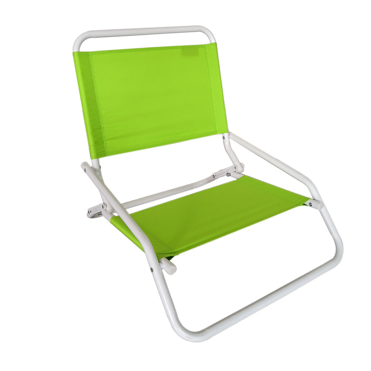 Serene Seaside Retreat Green Adjustable Beach Chair