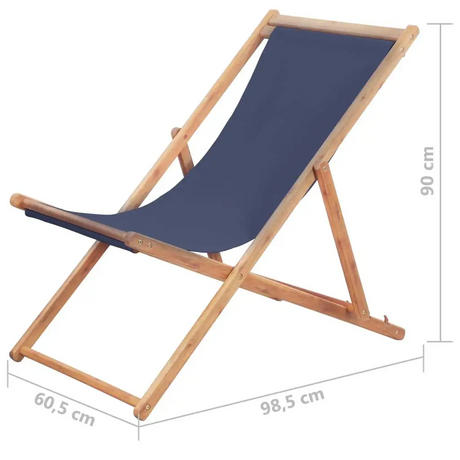 Blue Ocean Whisper Lightweight Wooden Beach Chair