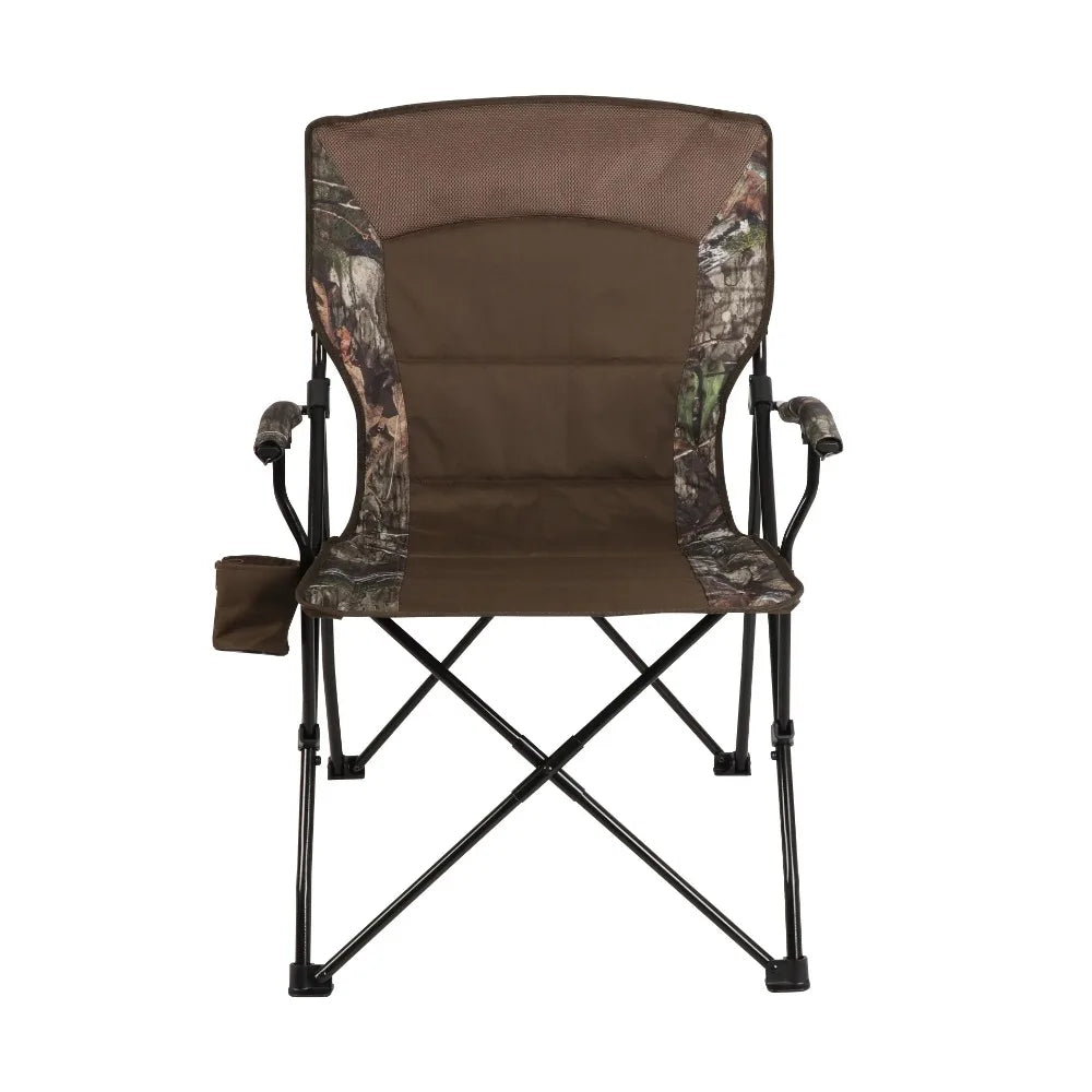 Metal Frame Foldable Brown Beach Chair: Stylish Portability