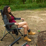 Ozark Trail Folding High Back Camping Chair with Headrest-Black