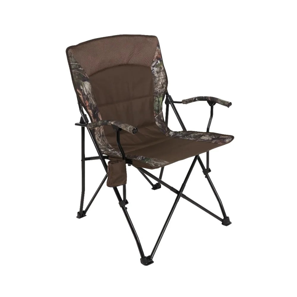 Metal Frame Foldable Brown Beach Chair: Stylish Portability